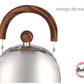 Pava Acero Inoxidable 1,5lts Pico Matero Mango Madera Normal