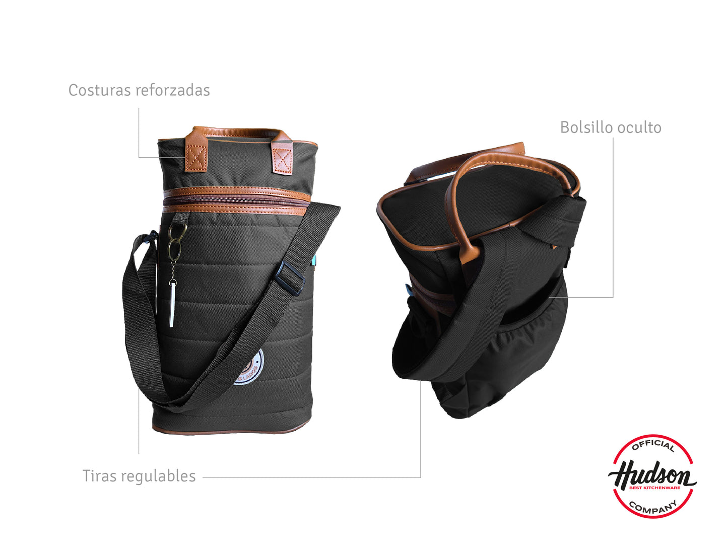 Mochila Matera Reforzada En Poliéster Negro