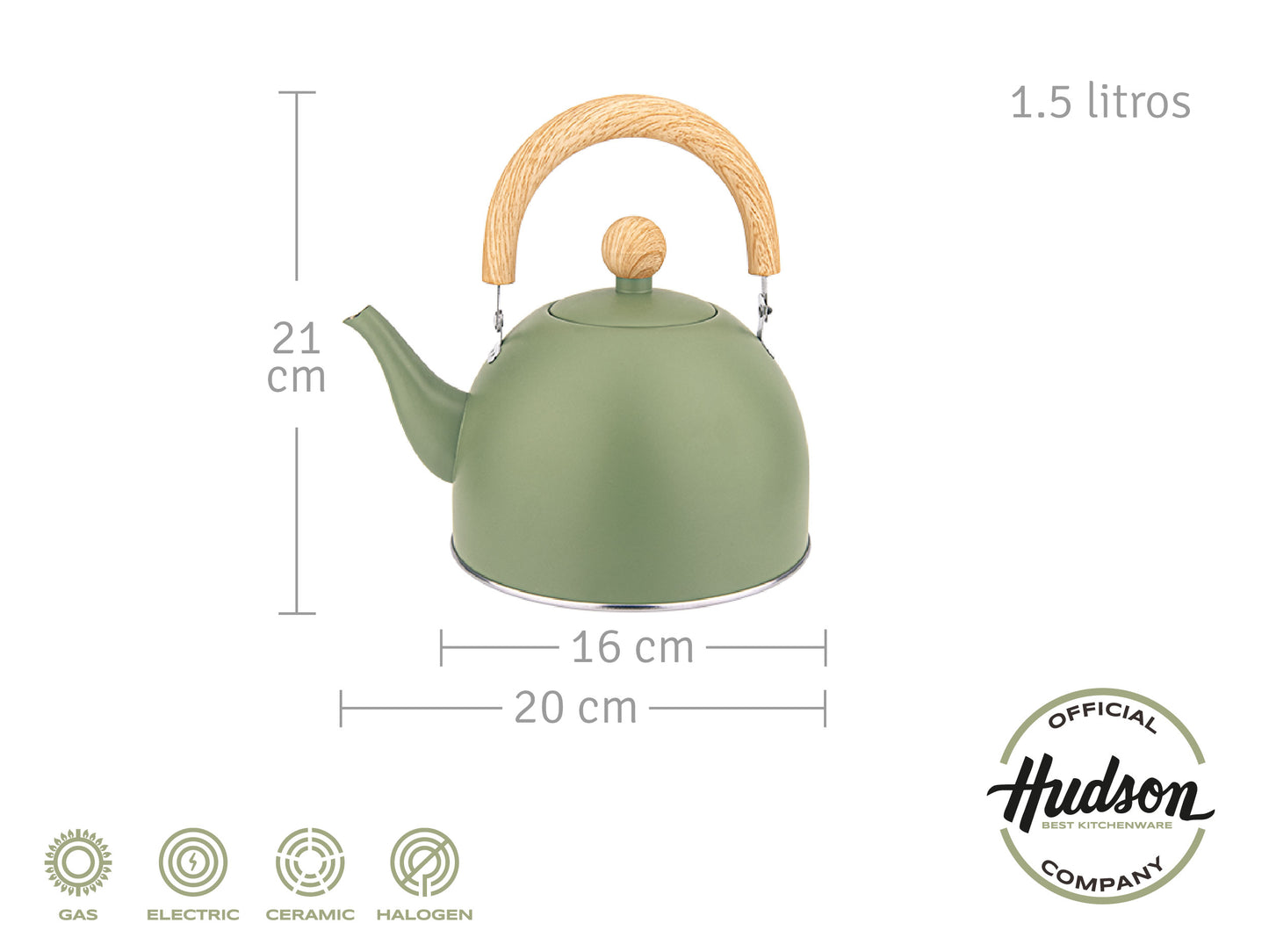 Pava Total Olive 1.5lts Pico Matero Hudson