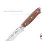 Cuchillo Para Pan Acero Inoxidable Mango Madera