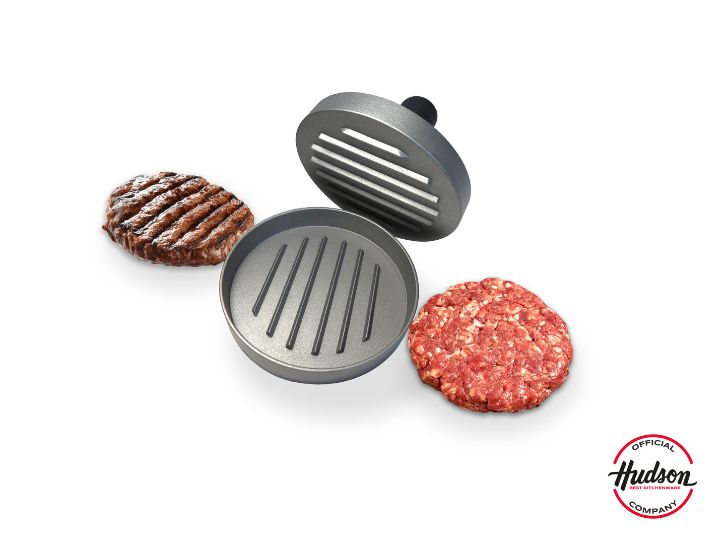 Prensa Y Molde De Aluminio Para Hamburguesas