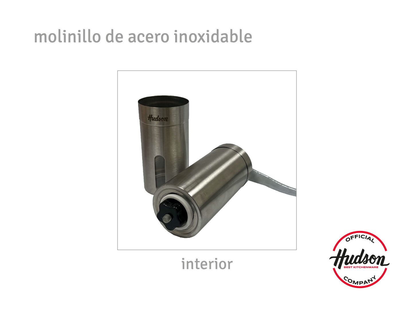 Molinillo De Café Manual Acero Inoxidable Linea Hudson