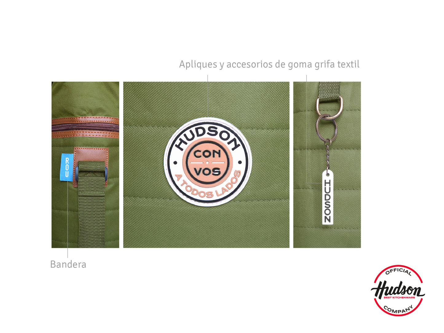 Mochila Matera Verde Reforzada En Poliéster