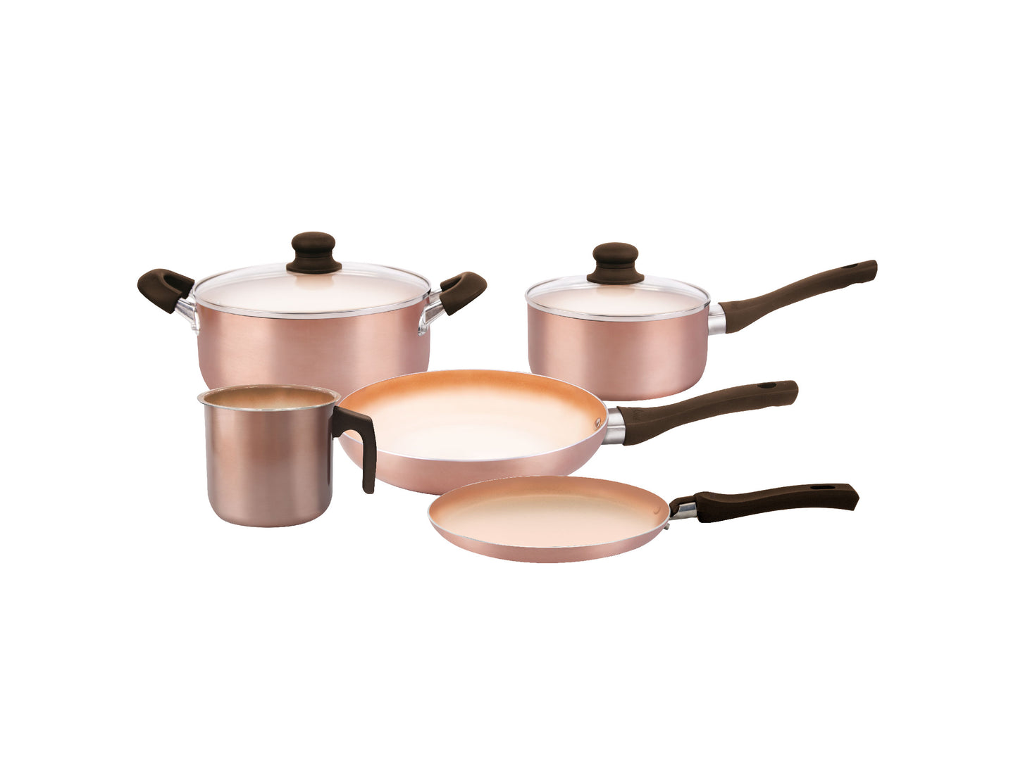 Set Bateria Cobre+ Panquequera + Jarro Hudson