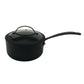 Bateria De Aluminio Negra Con Tapa De Silicona 5 Piezas