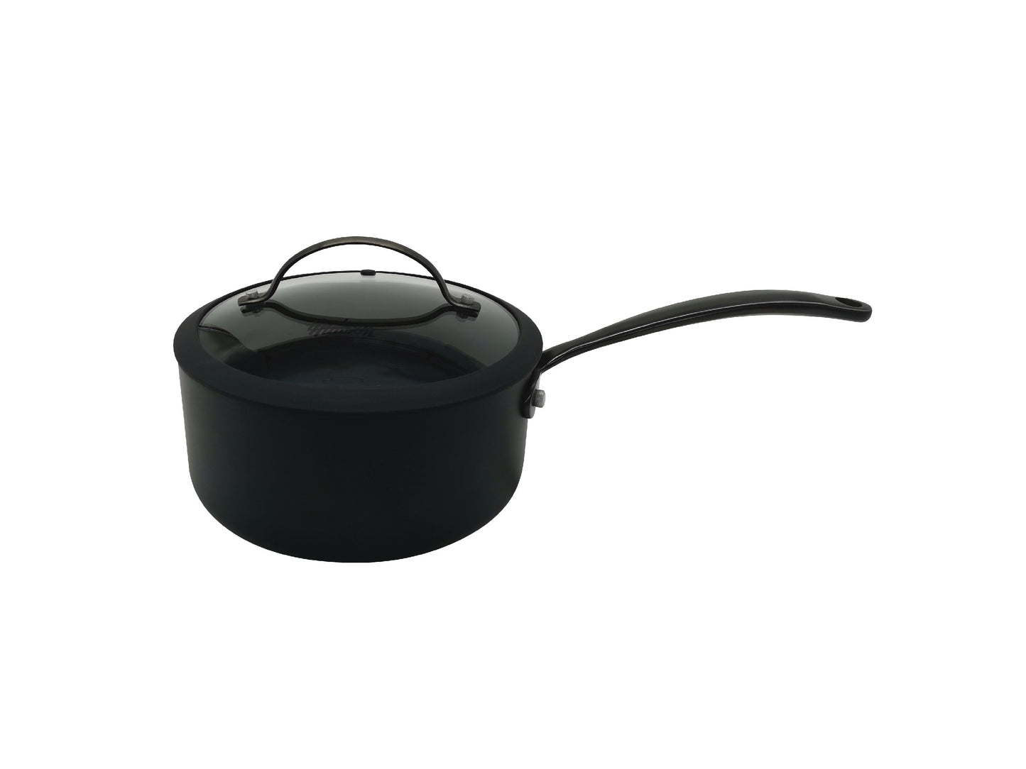 Bateria De Aluminio Negra Con Tapa De Silicona 5 Piezas