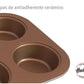 Molde X 12 Muffins Hudson Doble Antiadherente