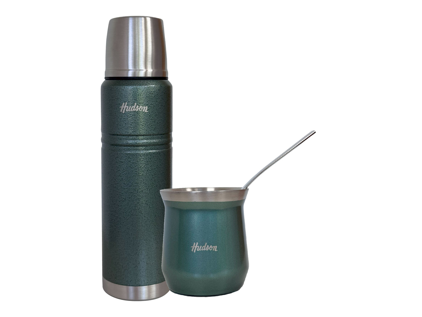 Termo 1 Litro + Mate Verde Vaso