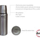 Termo Hudson 750 Ml Acero Pulido De Acero Inoxidable