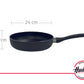 SARTEN DE ALUMINIO PROFUNDA DE 24 CM NEGRA