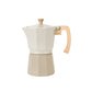 Cafetera Italiana Aluminio Harmony 450ml Beige