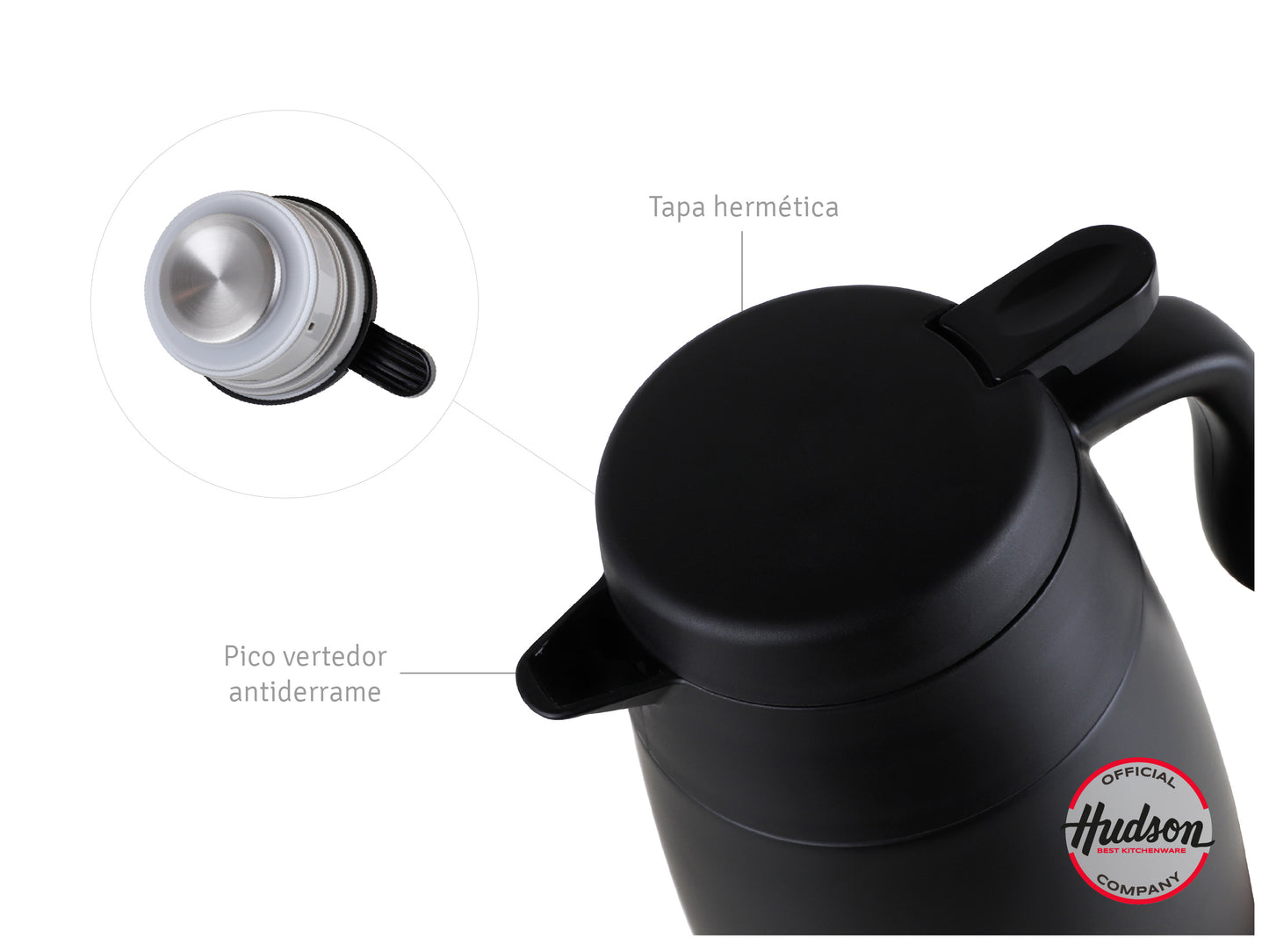 Jarra Conservadora Térmica De 2 L Negro