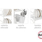 Escurridor De Platos Blanco 2pisos Chico Linea Hudson Cocina