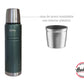 Termo Hudson 1 litro vERDE  De Acero Inoxidable
