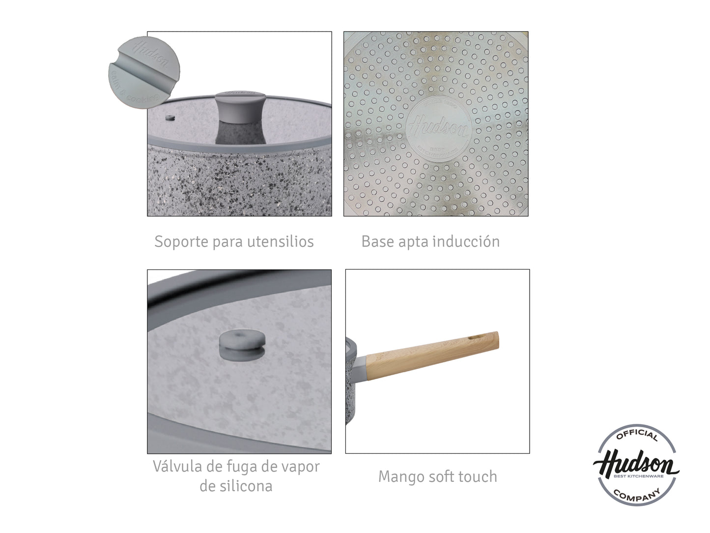 Nuevo Wok STONE 28 cm para Inducción con Antiadherente