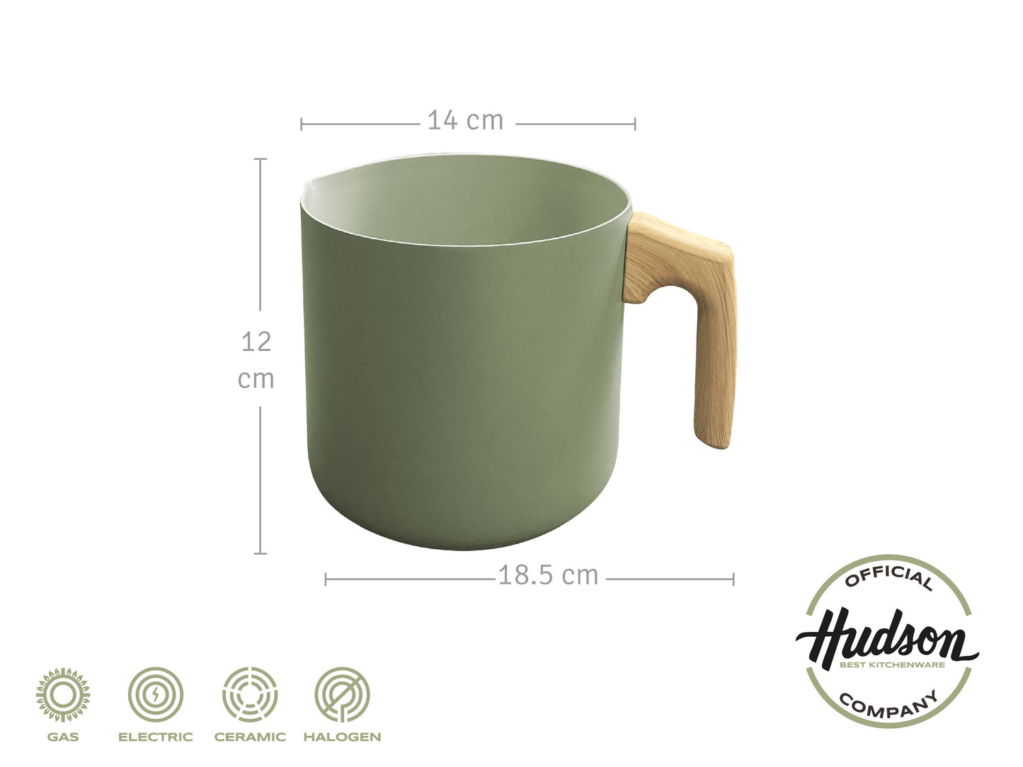 Jarrito Hudson Olive Con Antiadherente