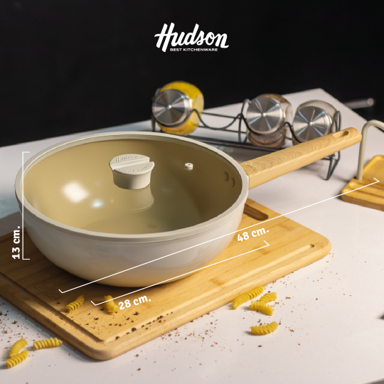 Wok Aluminio Con Antiadherente Cerámico 28 Cm Harmony