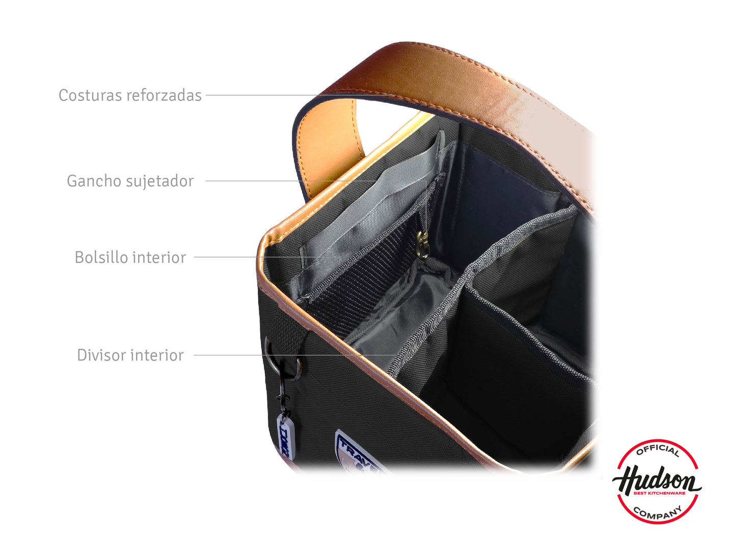 Bolso Matero Reforzado En Poliéster Negro