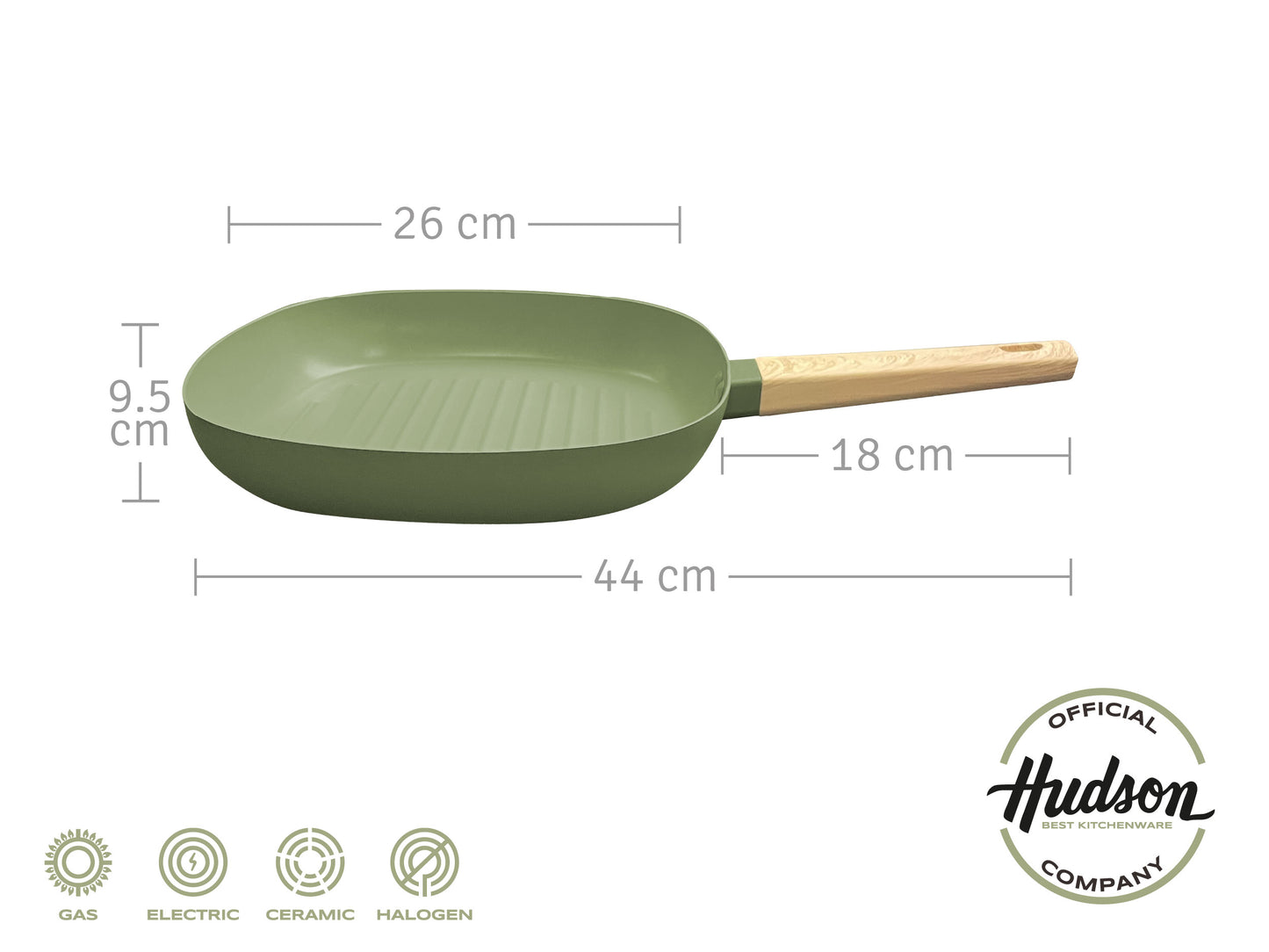Bifera Hudson Olive 26 Cm Con Antiadherente
