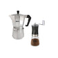 Set de Cafetera Italiana y Molinillo de Café