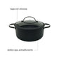 Cacerola De Aluminio Negra Antiadherente Total Black 28 Cm