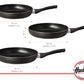 Set Sarten 22cm + Sarten 24cm + Sarten 26cm Hudson Aluminio