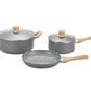 Batería De Cocina Hudson   Antiadherente Granito 5 Piezas
