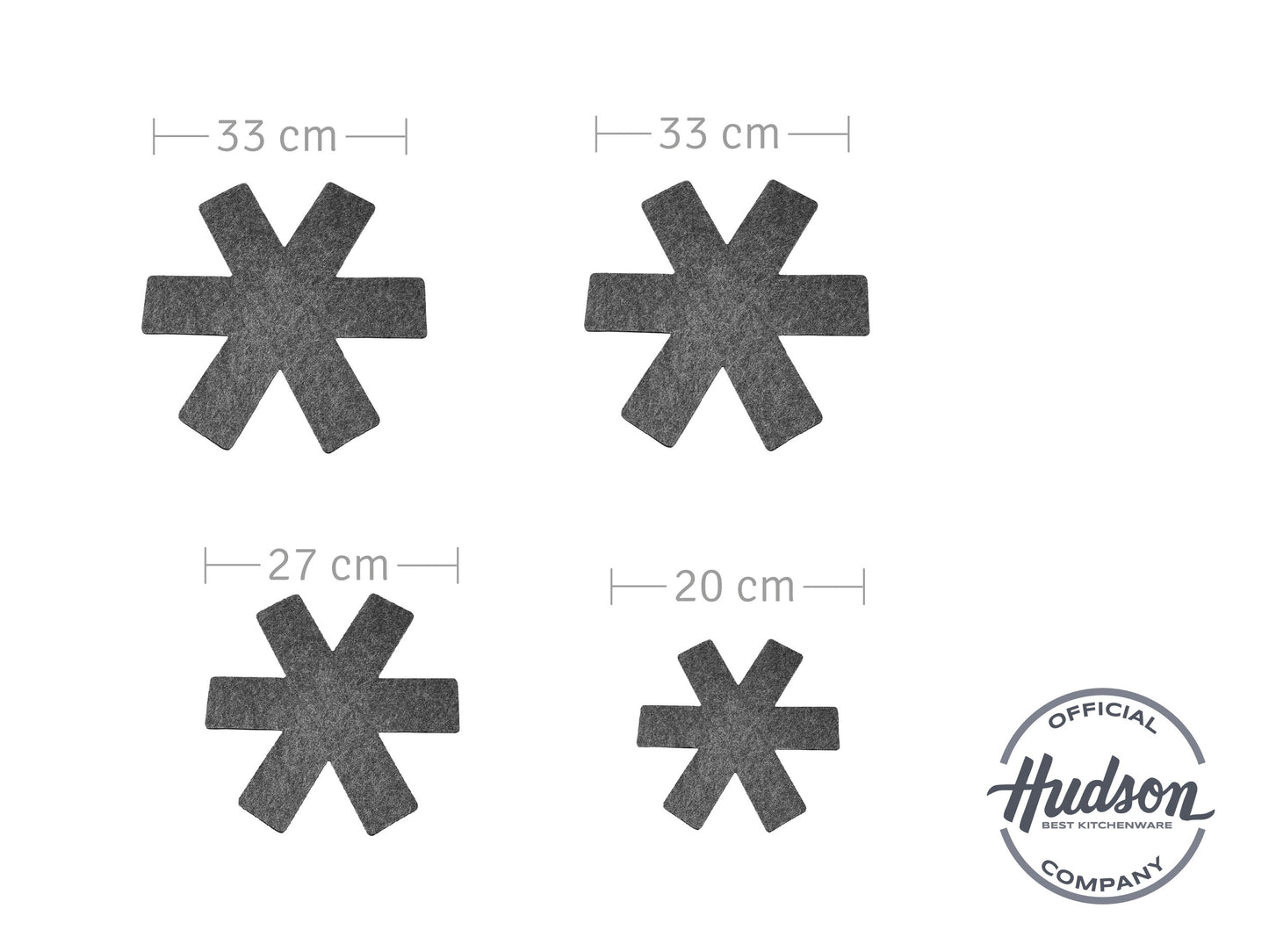 Batería De Cocina Hudson Granito Negro 15 Piezas Ngra02