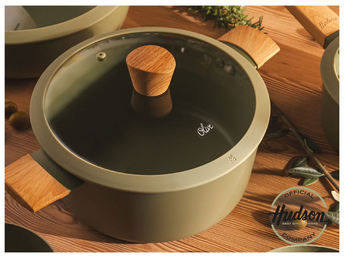 Olla Hudson Olive 20 Cm Con Antiadhente 2.4 L