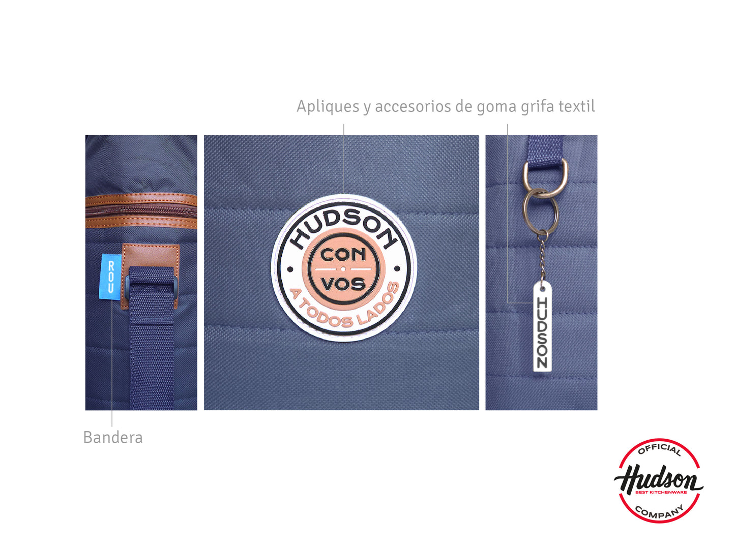 Mochila Matera Azul Reforzada En Poliéster