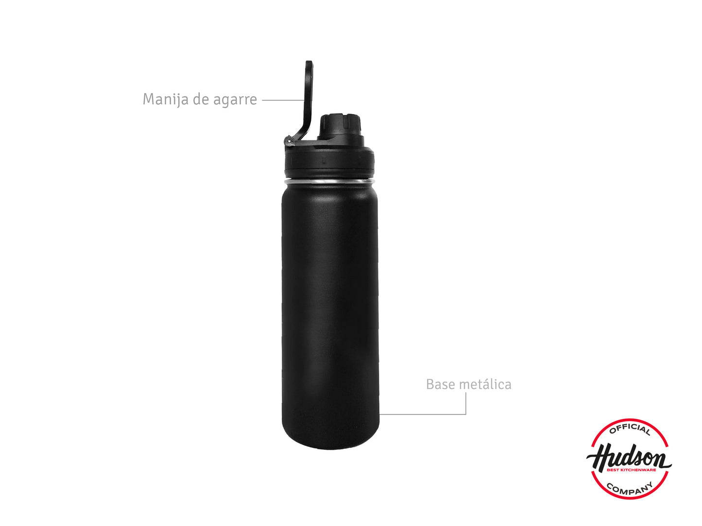 Botella Deportiva térmica De 530ml Negro