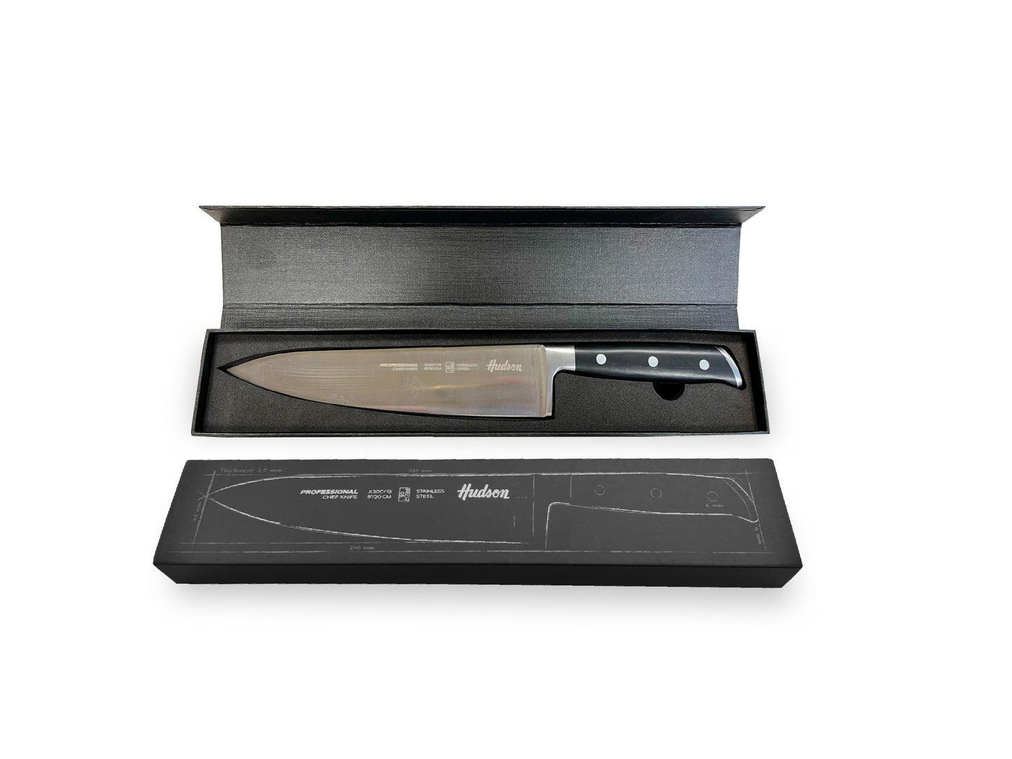 Cuchillo Chef 8  Acero Inoxidable Caja Para Regalo