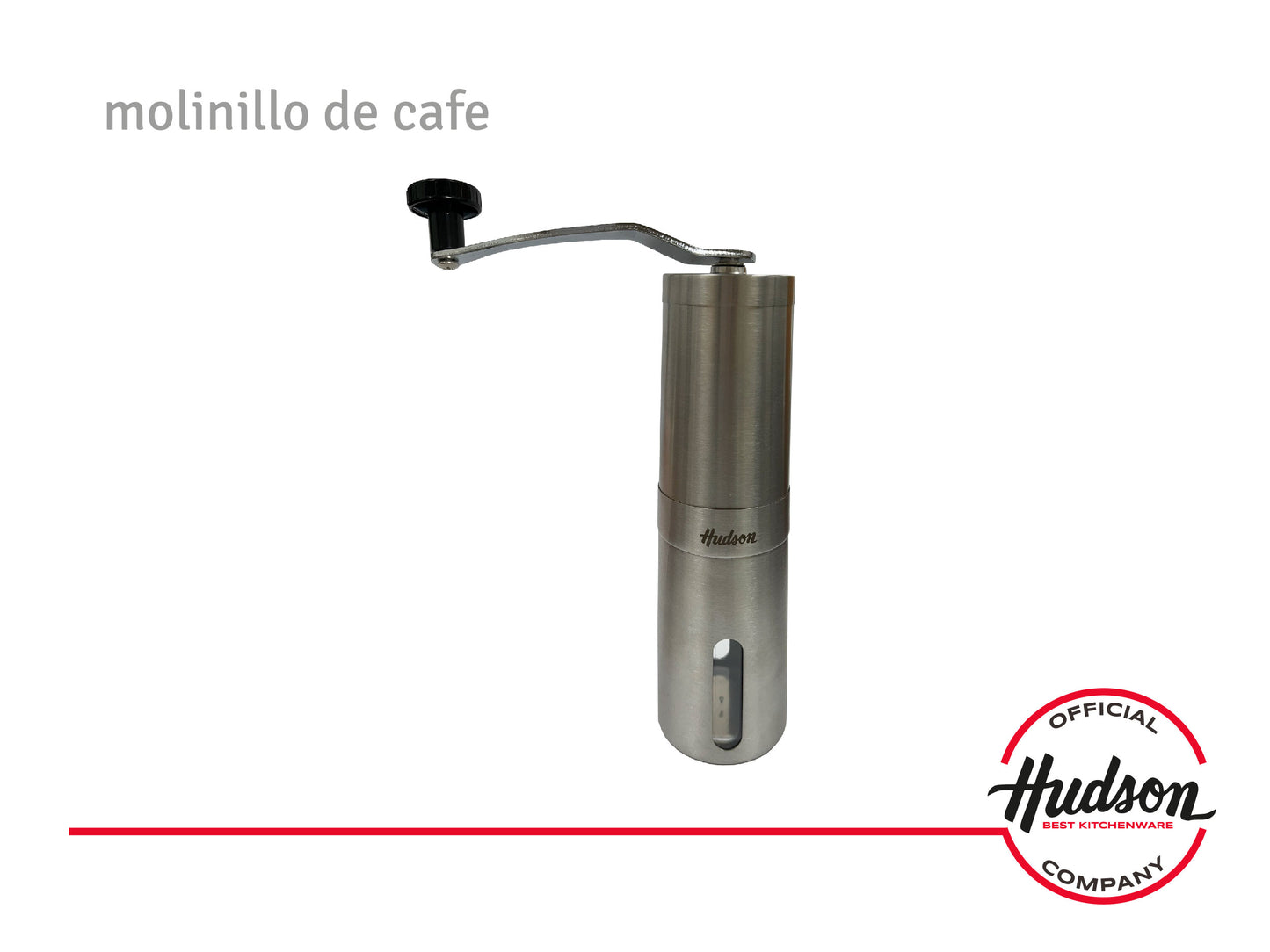 Molinillo De Café Manual Acero Inoxidable Linea Hudson