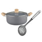Set Granito Olla y Espumadera de Nylon