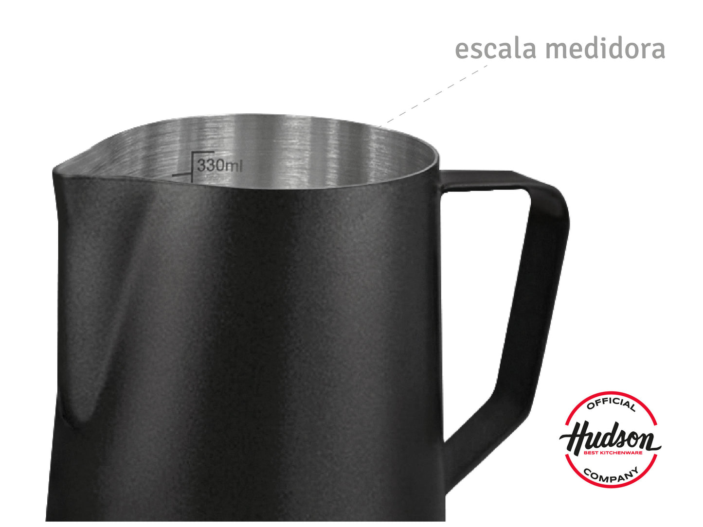 Jarro Latte Barista Negro 330ML Linea Hudson Oficial