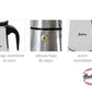 Cafetera Italiana De Acero Inoxidable 9 Tazas