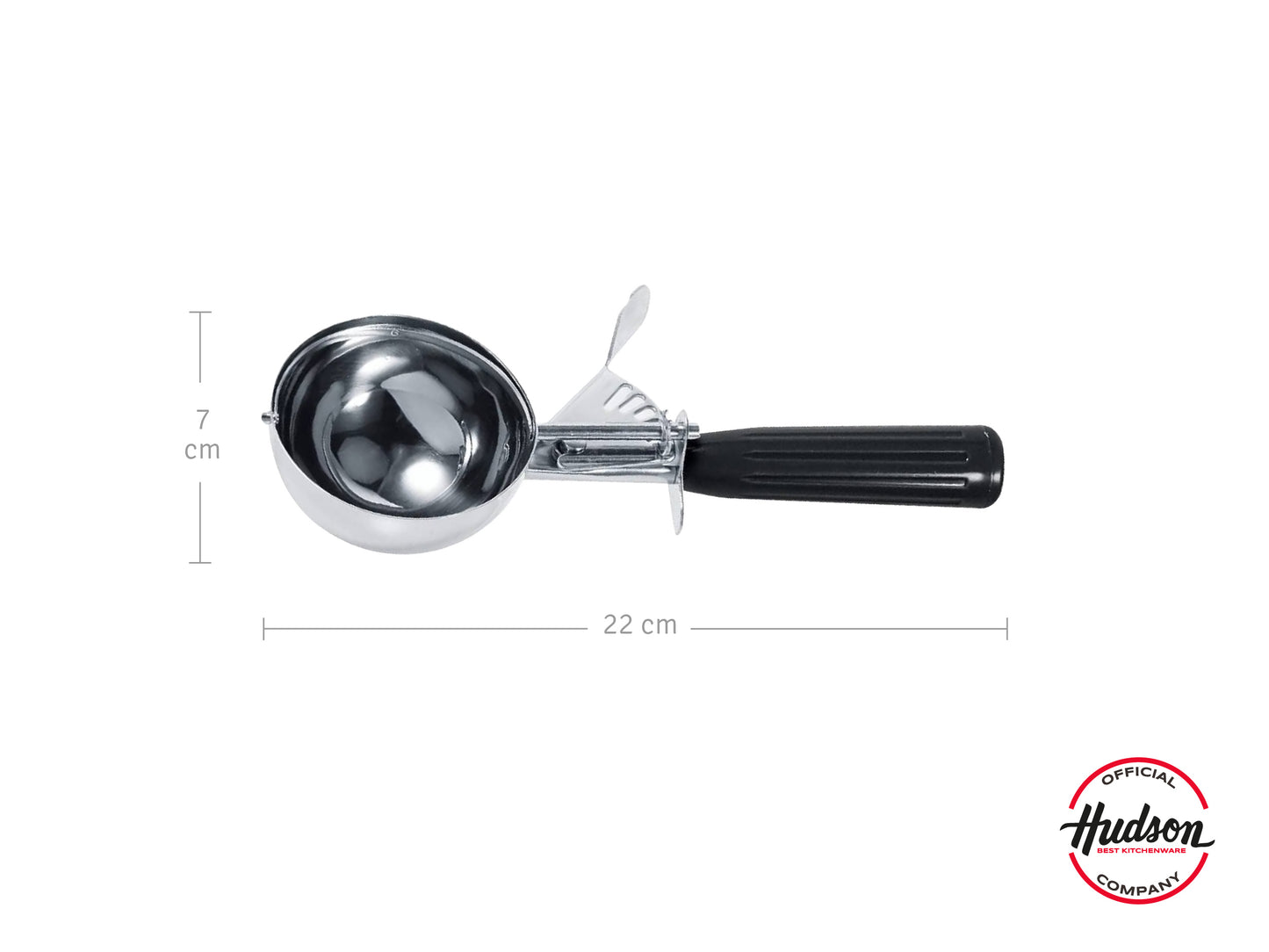 Cuchara Para Helado De Acero Inoxidable Negro