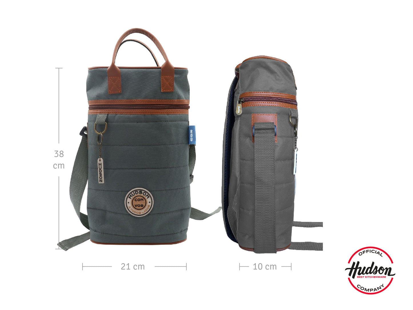 Mochila Matera Gris Reforzada En Poliéster