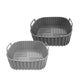 Moldes X2 Silicona Para Air fryer 20x7.5 Cm Cuadrado