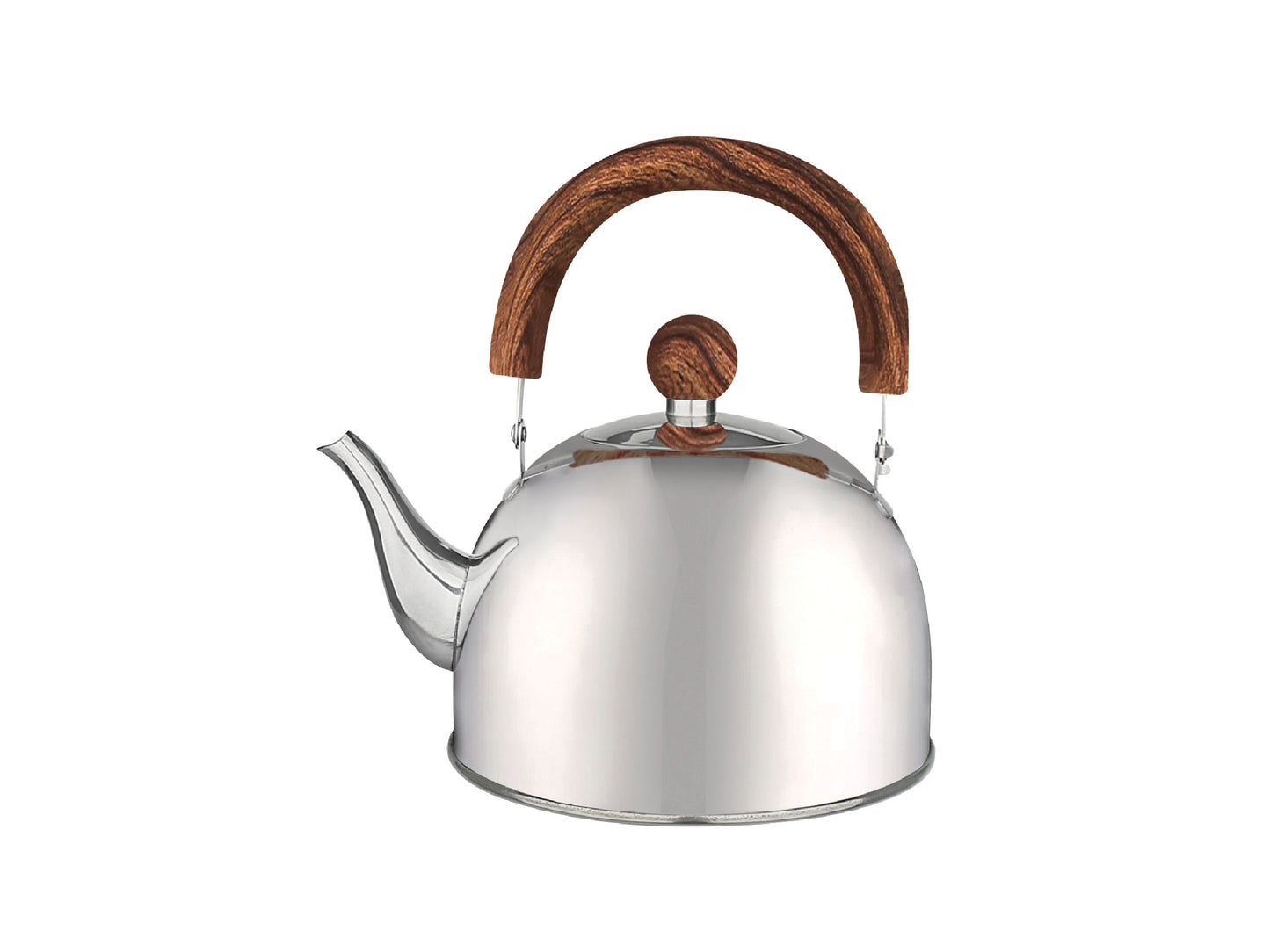 Pava Acero Inoxidable 1,5lts Pico Matero Mango Madera Normal