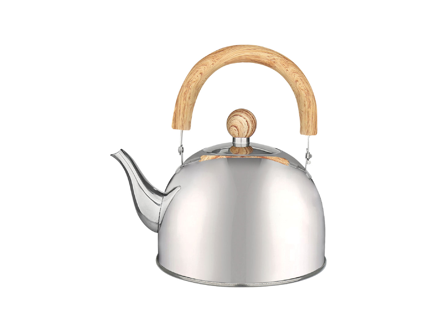 Pava Acero Inoxidable 1,5lts Pico Matero Mango Madera Normal