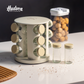 Especiero Giratorio De 12 Frascos Acero Inox. Harmony