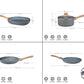 Set De Ollas Cocina Hudson Granito 10 Piezas Antiadherente