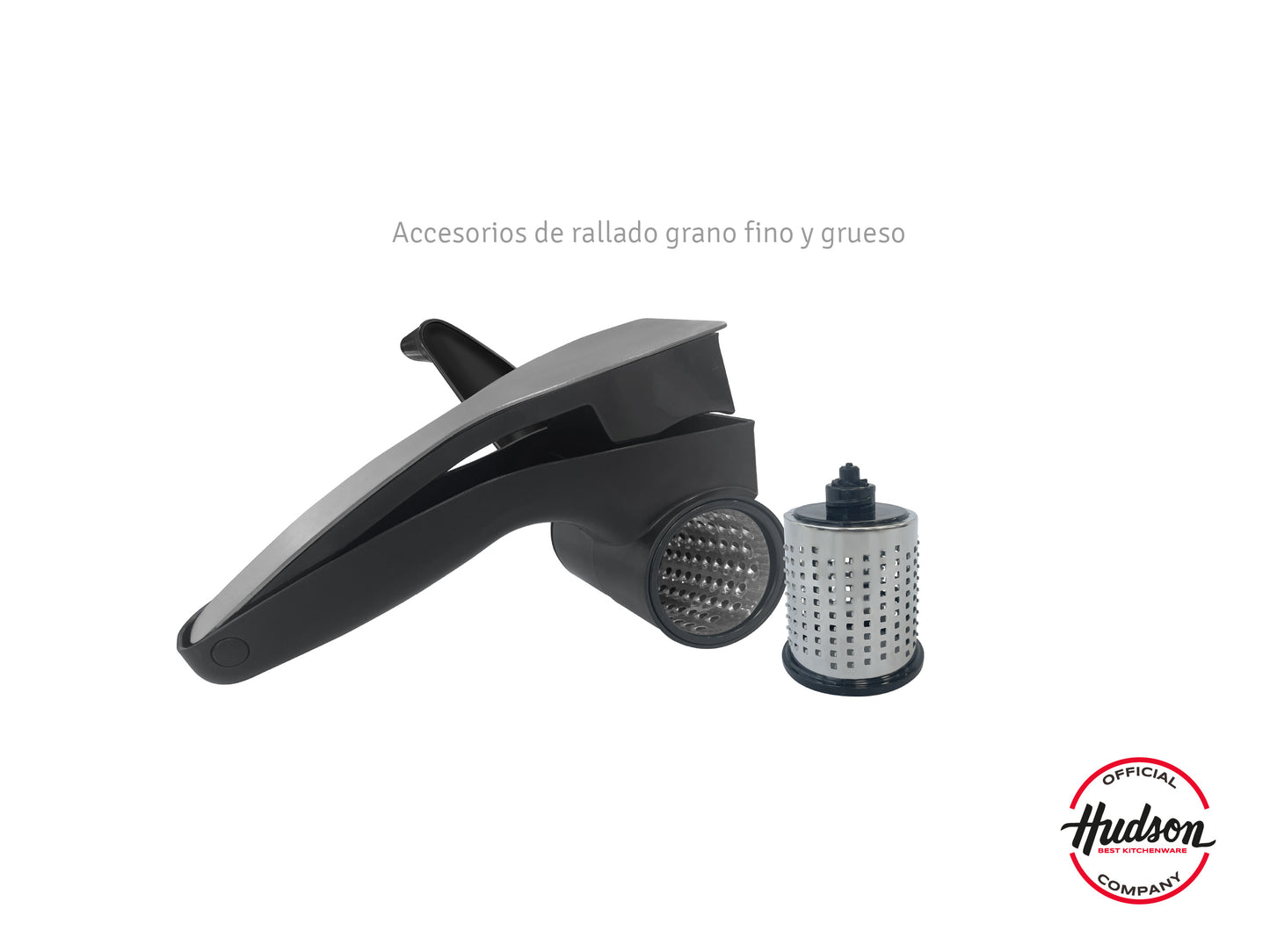 Rallador Giratorio Acero Inoxidable Negro