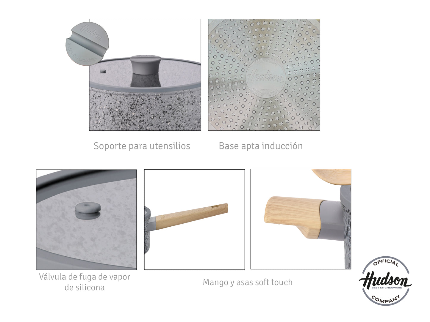 Nueva Olla 20 Cm Stone Aluminio C/ Antiadherente