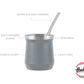 Mate Vaso De Acero Inoxidable Gris