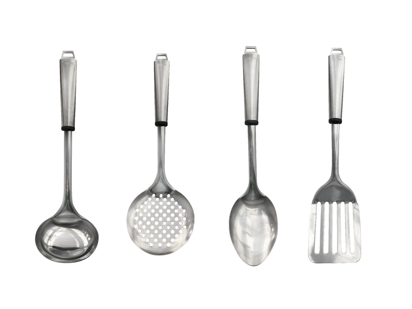 Set Utensilios de Acero Inoxidable x 4