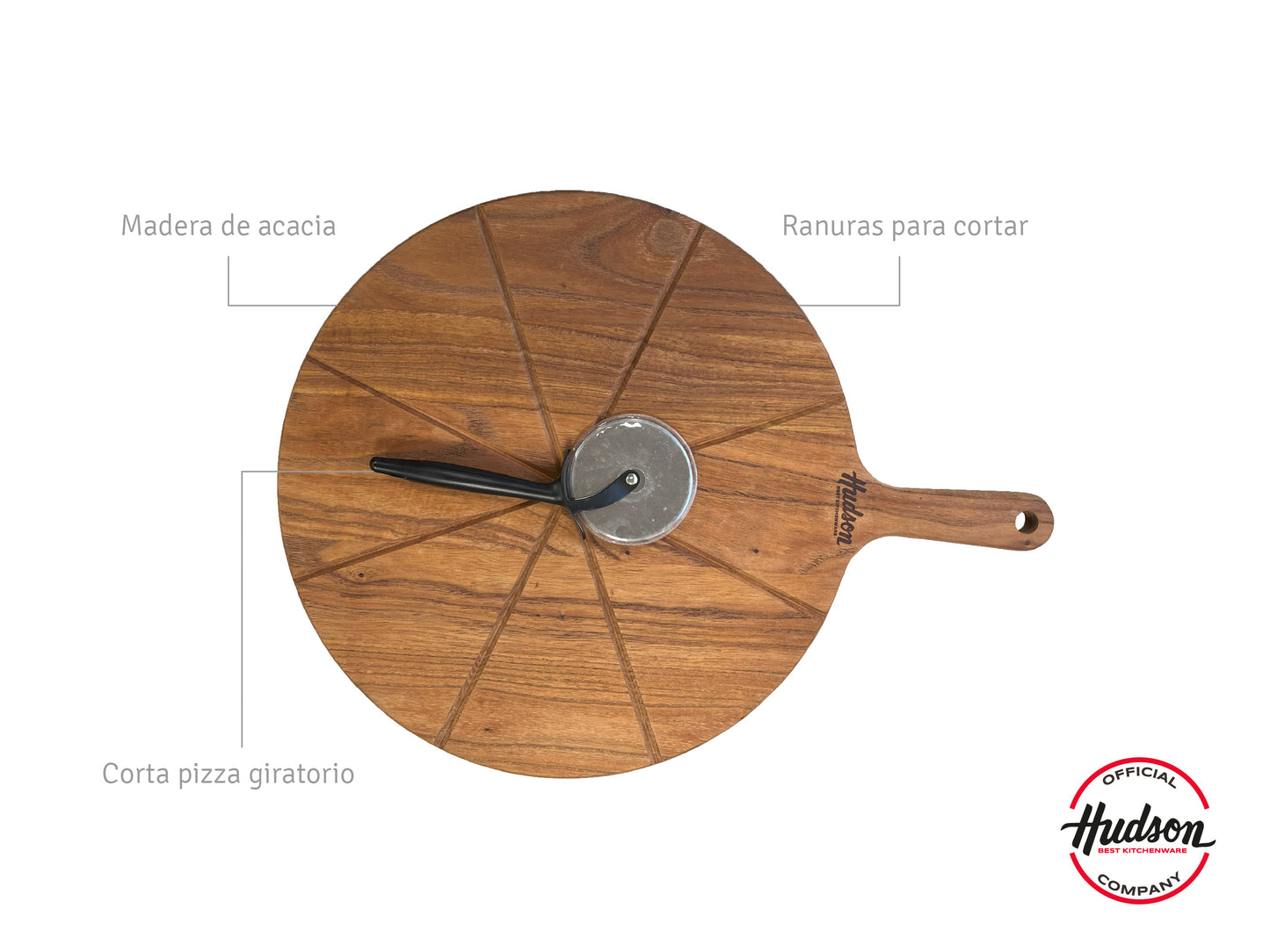 Set De Tabla Para Pizza Y Cortador De Pizza