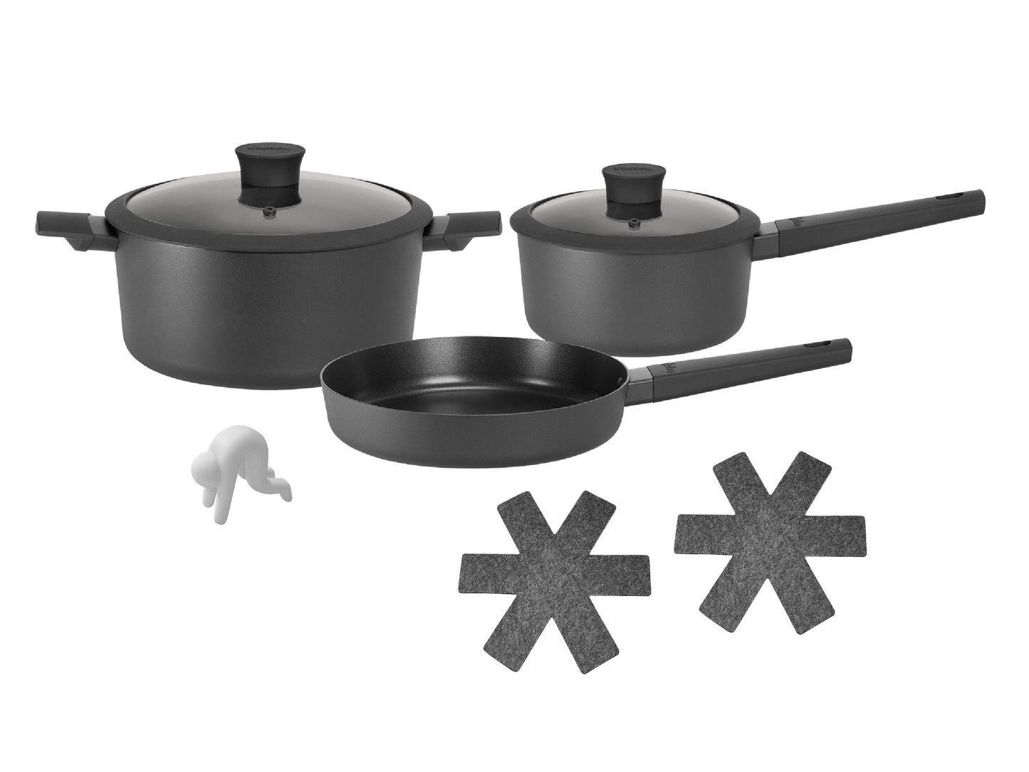 Batería De Aluminio Antiadherente 5 Piezas Hudson