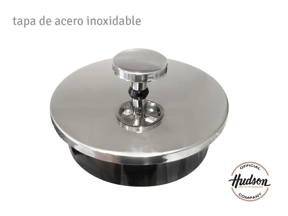 Cafetera Prensa Francesa Hudson Embolo 800 Ml Vidrio Y Acero